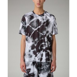 Australian Tennis-Tshirt Ace All Print 2025 schwarz/weiss Herren