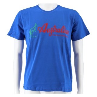 Australian Tshirt Logo blau/rot Herren