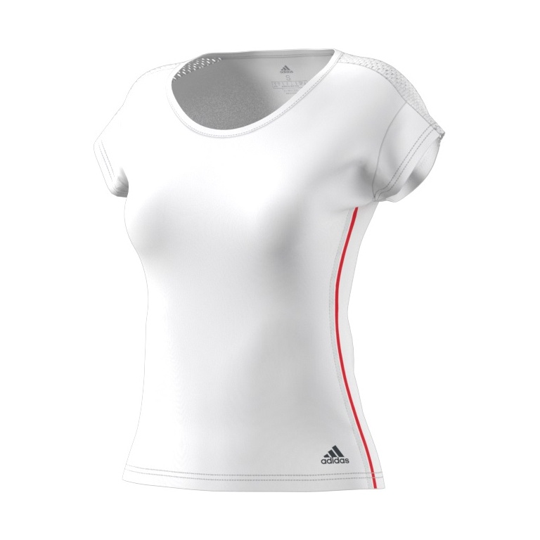 adidas Tennis-Shirt Barricade #18 weiss Damen