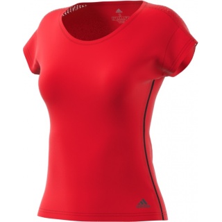 adidas Tennis-Shirt Barricade rot Damen