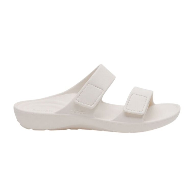 Aetrex Sandale Kaia Two Band Slide beige Damen