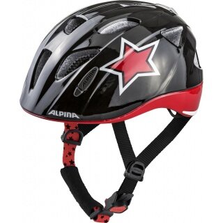 Alpina Fahrradhelm Ximo Flash Stern schwarz/rot/weiss Kinder