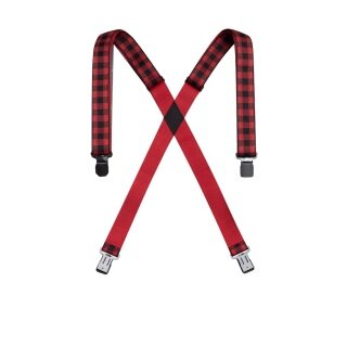 Arcade Hosenträger Jessup Plaid rot/schwarz
