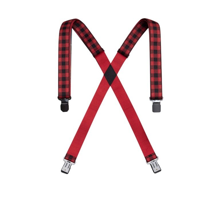 Arcade Hosenträger Jessup Plaid rot/schwarz