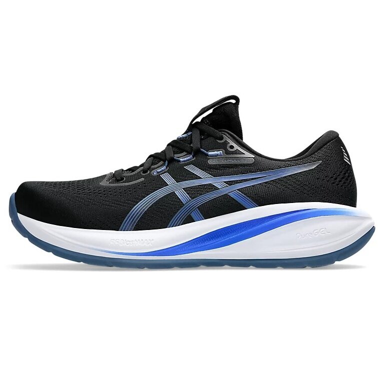 Asics Laufschuhe Gel Cumulus 28 (Dämpfung) schwarz/blau Herren