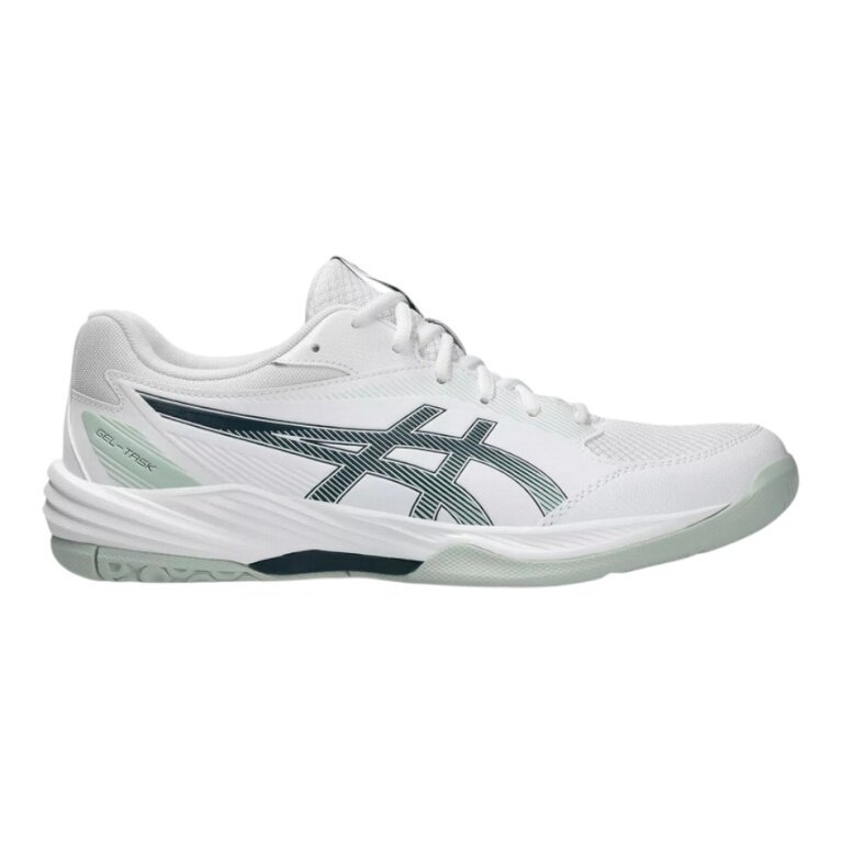 Asics Hallen-Indoorschuhe Gel Task 4 (Volleyball) weiss/teal Herren