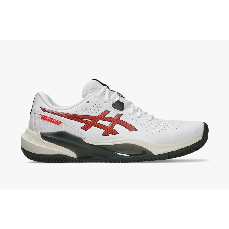 Asics Tennisschuhe Gel Challenger 15 Clay/Sandplatz (Dämpfung) weiss/rot Herren