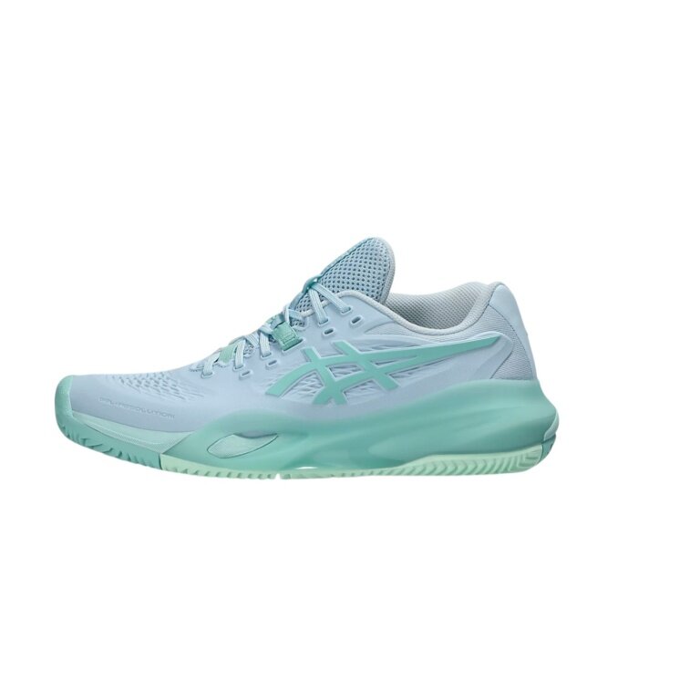 Asics Tennisschuhe Gel Resolution X Clay/Sandplatz (Stabilität) hellblau/mint Damen