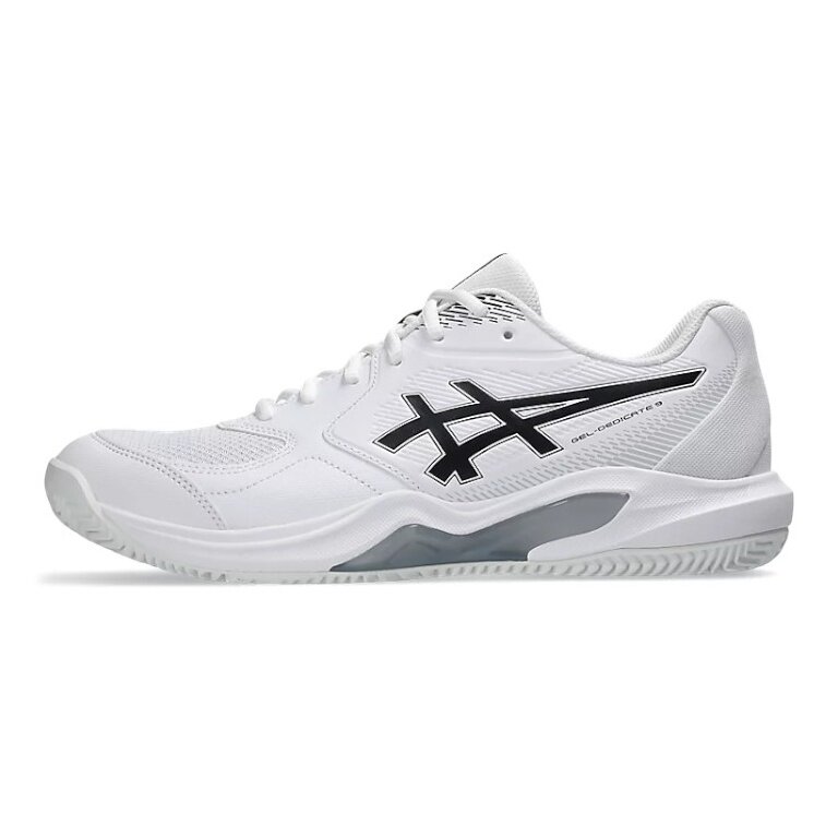 Asics Tennisschuhe Gel Dedicate 9 Clay/Sandplatz weiss/schwarz Herren