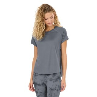 Athlecia Sport-/Freizeitshirt Yoga Gaina S/S Tee (angenehmes Tragegefühl) grau Damen
