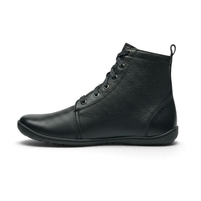 Bär Stiefelette Julie 2.0 (Barfschuhe, Rindnappaleder) schwarz Damen