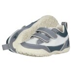 Ballop Barfussschuhe Sneaker Tenui (flexible Sohle, Klettverschluss) grau Kinder