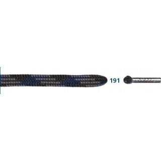 Barth Schnürsenkel Bergsport halbrund grau/schwarz/royal 120cm