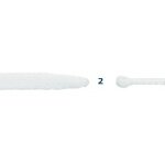 Barth Schnürsenkel Klassik flach weiss 120cm