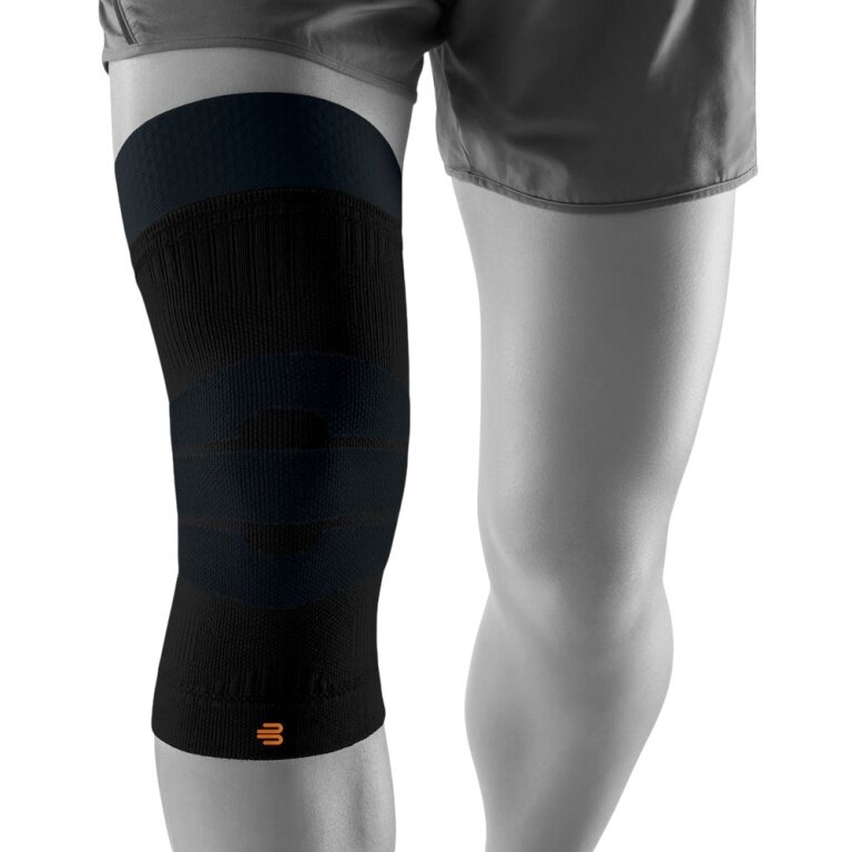 Bauerfeind Kniebandage Outdoor Compression Knee Support (Moderate Kompression) schwarz - 1 Stück