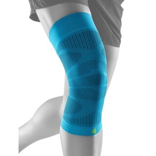Bauerfeind Kniebandage Sports Compression Knee Support (Moderate Kompression) riverablau - 1 Stück