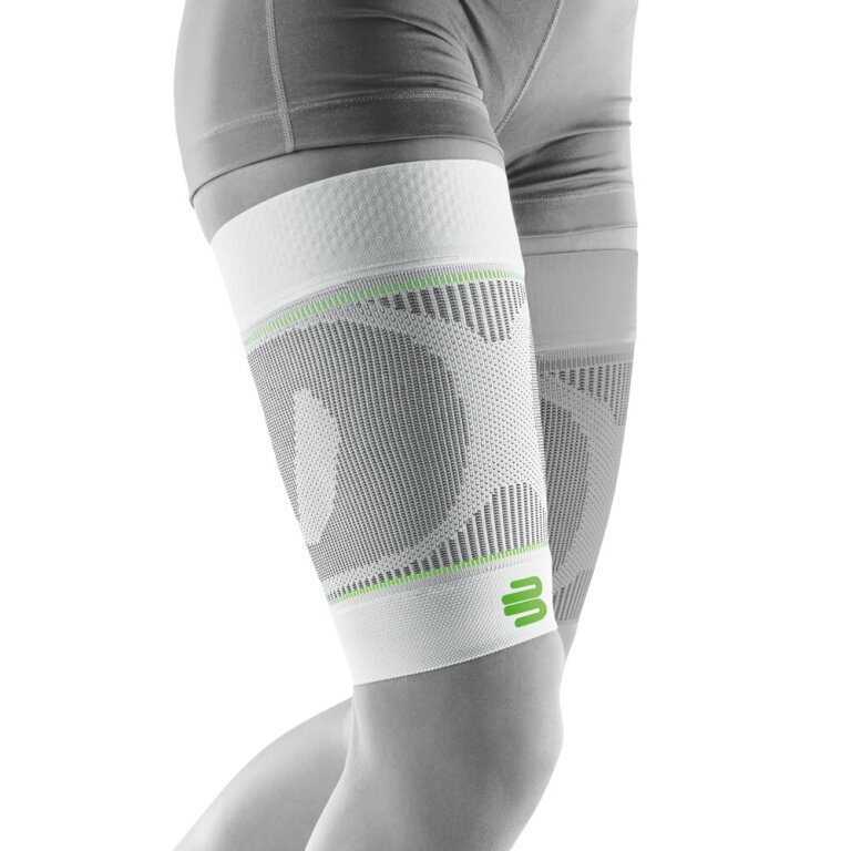 Bauerfeind Sports Oberschenkelbandage Compression Sleeves Upper Leg Short - weiss - 2 Stück