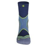 Bauerfeind Sportsocke Run Performance Mid Cut (Kompressionssocke) blau Herren - 1 Paar