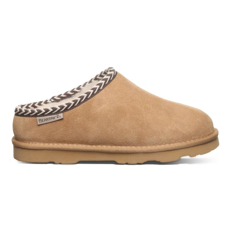 Bearpaw Hausschuhe Tabitha (Veloursleder) beige/braun Damen