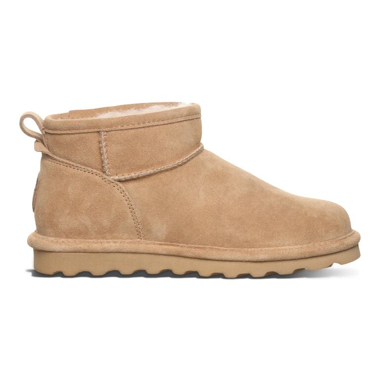 Bearpaw Winterstiefel Shorty (Veloursleder, warm) beige/braun Damen