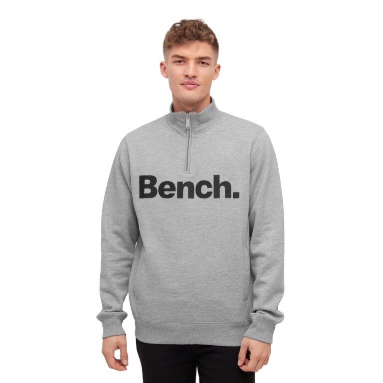 Bench Pullover Plinth (Half-Zip) grau Herren