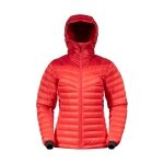 Bergans Winter-Daunenjacke Rabot Light Down mit Kapuze (leicht, warm) rot Damen
