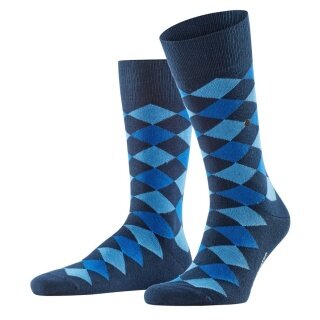 Burlington Tagessocke Danny (Baumwolle, Argyle-Muster) marineblau Herren - 1 Paar