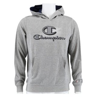 Champion Kapuzenpullover (Hoodie) Graphic Shop Logo grau Kinder