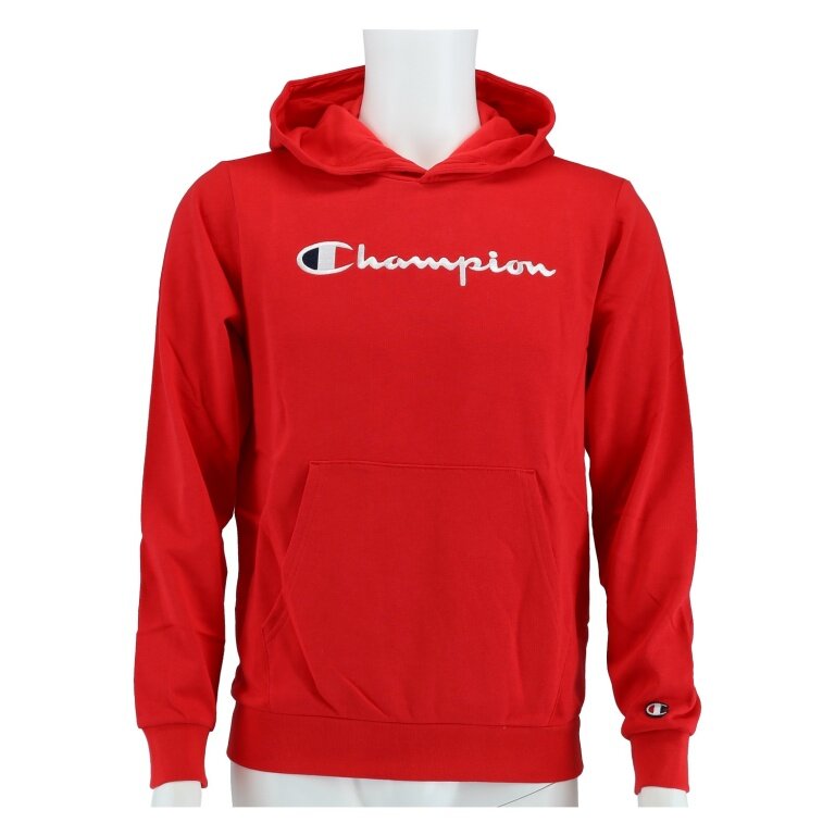 Champion Kapuzenpullover (Baumwoll-Hoodie) Big Logo rot Kinder