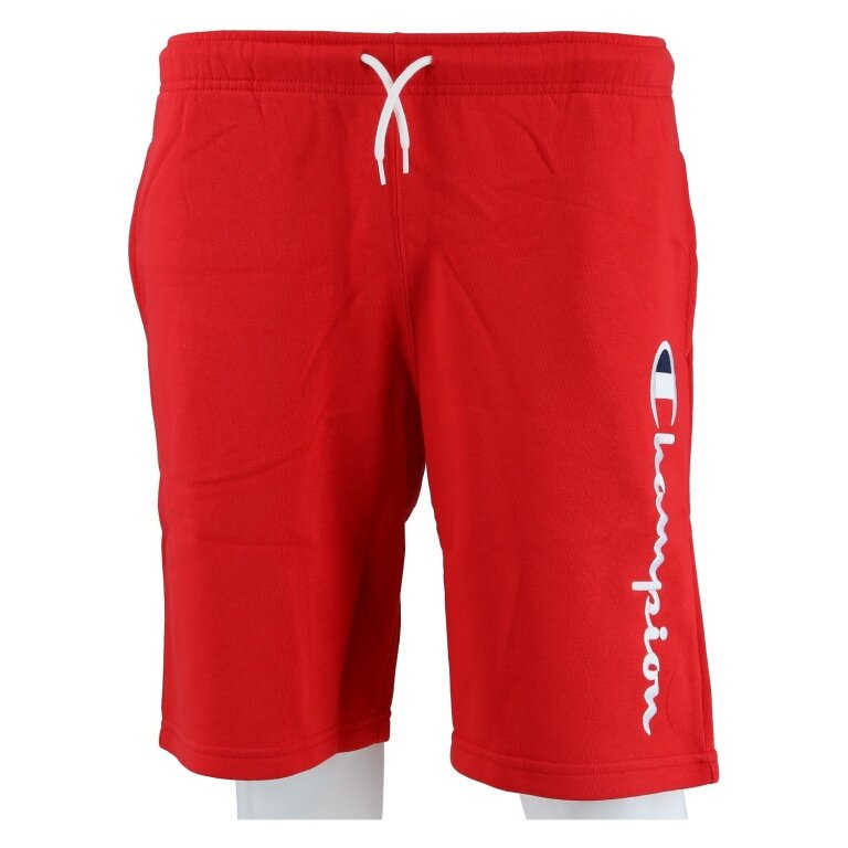 Champion Freizeithose (Baumwolle) Bermuda mit Logo-Schriftzug kurz rot Jungen