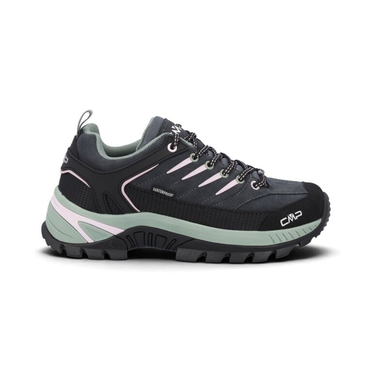CMP Wanderschuhe Rigel 2.0 Low WP Trekking (wasserdicht) 2026 dunkelgrau/mintgrün/rosa Damen