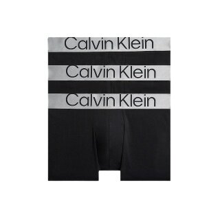 Calvin Klein Unterwäsche Boxershorts Trunk Steel Cotton (Baumwolle) schwarz Herren - 3 Stück