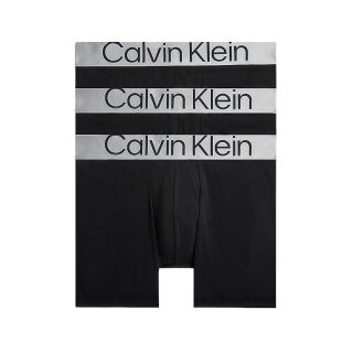 Calvin Klein Unterwäsche Boxershorts Brief Steel Cotton (Baumwolle) schwarz Herren - 3 Stück