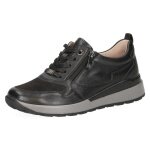 Caprice Sneaker 23760 (Leder, mit seitlichen Reissverschluss) schwarz Damen