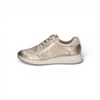 Caprice Sneaker 23755 (Leder, mit seitlichen Reissverschluss) gold Damen