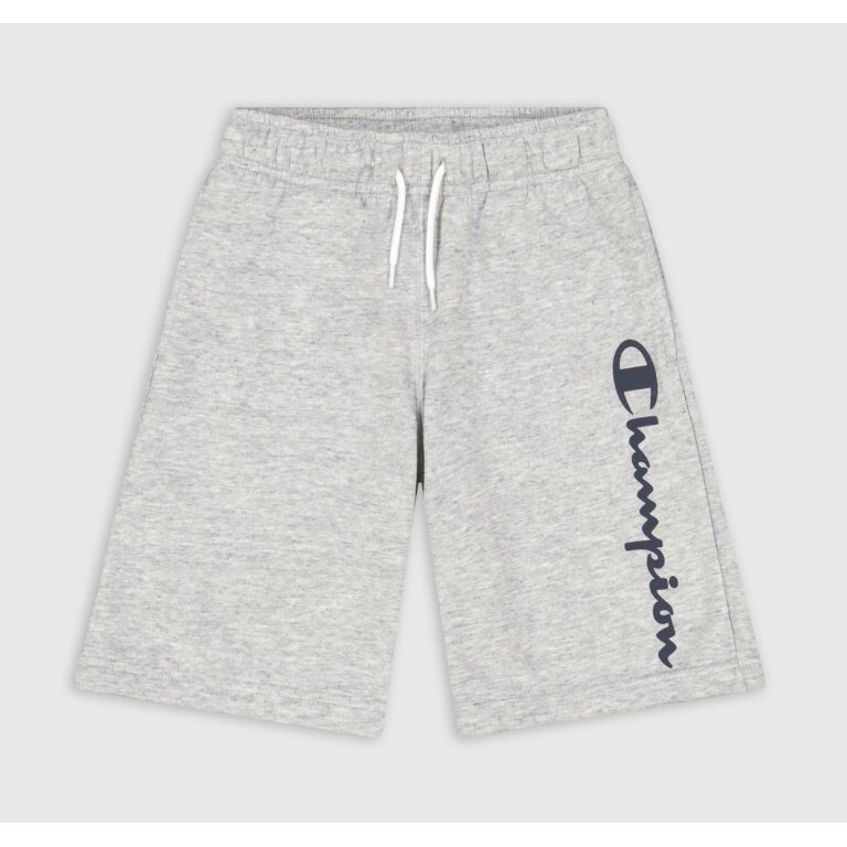 Champion Freizeithose (Baumwolle) Bermuda mit Logo-Schriftzug kurz hellgrau Jungen