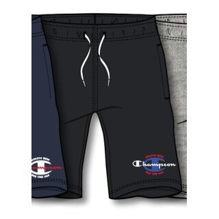 Champion Freizeithose (Baumwolle) Bermuda mit Graphic Print kurz schwarz Jungen