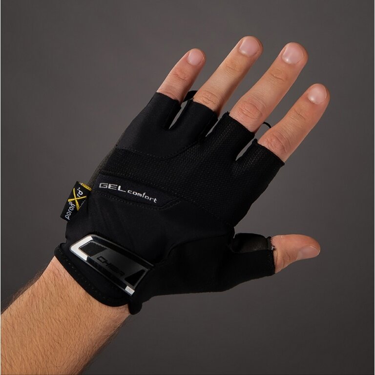 Chiba Fahrrad-Handschuhe Gel Comfort schwarz - 1 Paar