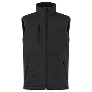 Clique Softshellweste Padded Vest (clean geschnittene, gepolsterte Softshell-Weste) schwarz Herren