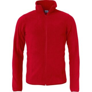 Clique Fleecejacke Basic Polar - mit Stehkragen - rot - Herren