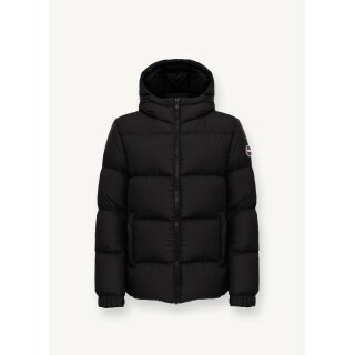Colmar Daunen-Winterjacke Puffy mit fester Kapuze (sehr warm) schwarz Herren