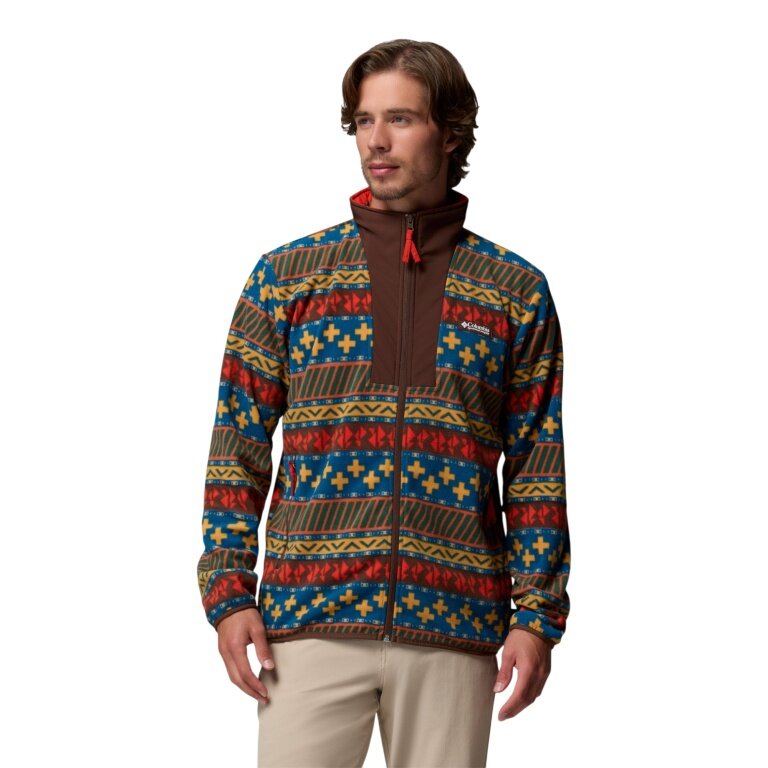 Columbia Fleecejacke Sequoia Grove™ II Full Zip Printed Fleece (warm, weiches Material) braun/bunt Herren