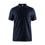 Craft Sport-Polo Casual Pique navyblau Herren