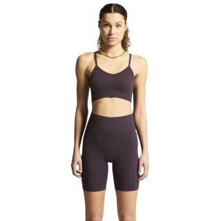 Craft Sport-BH Collective Rib Strap Sports Bra (Rippenstruktur, elastisches Material) pflaumeviolett Damen