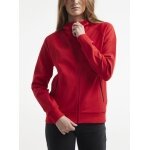 Craft Kapuzenpullover Core Soul Full Zip Hood (weiches Material, mit Reißverschlusstaschen) rot Damen