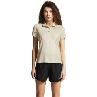 Craft Sport-Polo Core Unify (funktionelles Recyclingpolyester) beige Damen