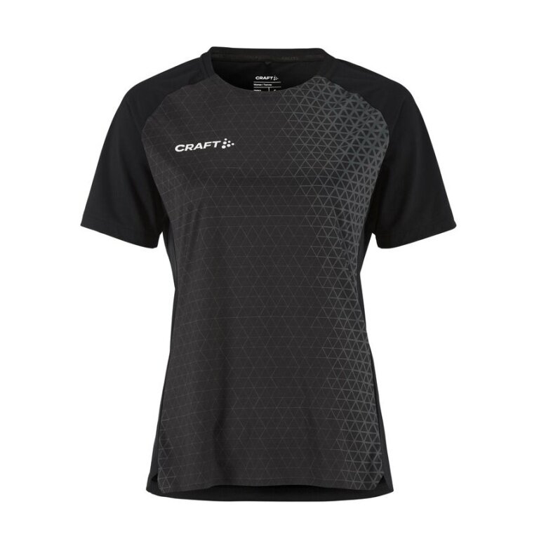 Craft Sport-Shirt Extend 2.0 Graphic Jersey (100% rec. Polyester, feuchtigkeitstransport) schwarz Damen