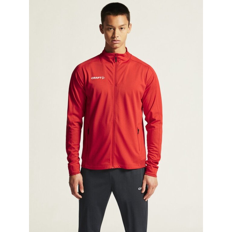 Craft Sport-Trainingsjacke Evolve 2.0 Full Zip (strapazierfähig, elastisch) rot Herren