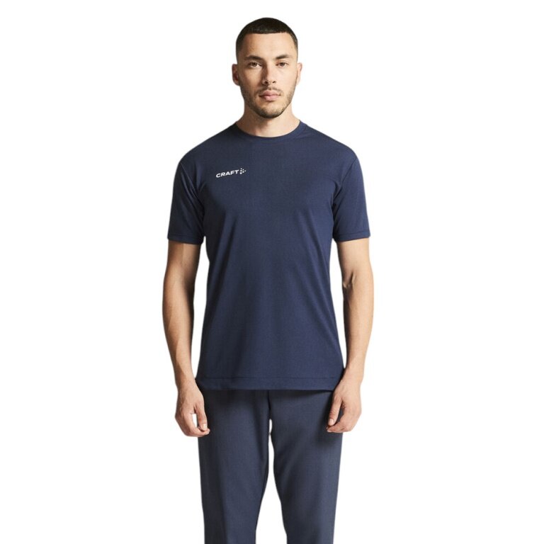 Craft Sport-Tshirt Evolve 2.0 Structured Jersey (strapazierfähig, leicht) navyblau Herren