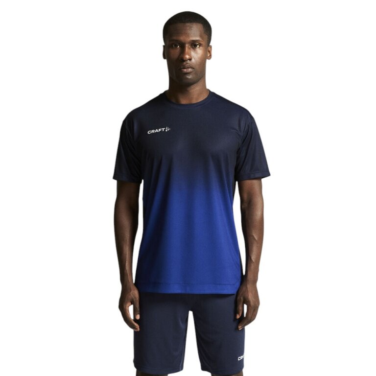 Craft Sport-Tshirt Evolve 2.0 Structured Graphic Jersey (elastisches Material) navyblau/blau Herren